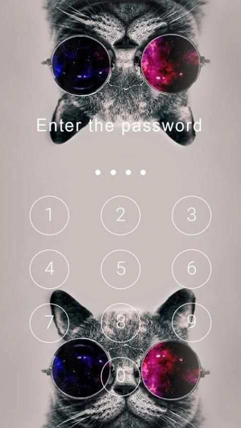Fancy Screen Lock Cat स्क्रीनशॉट 1