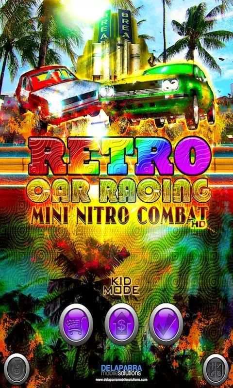 RETRO CAR RACE: Mini Nitro Com स्क्रीनशॉट 4