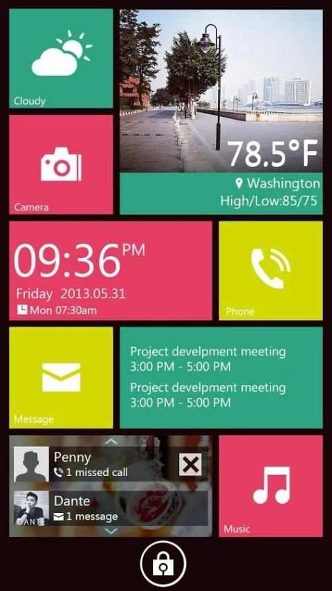 Rix GO Locker Theme स्क्रीनशॉट 8