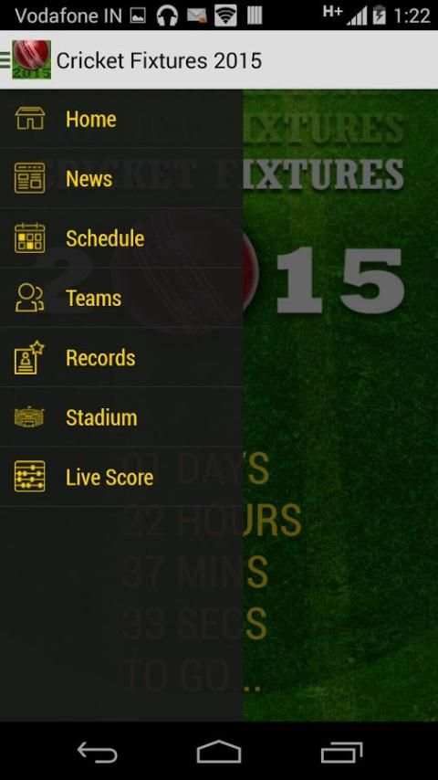 Cricket Fixtures 2015 screenshot 5