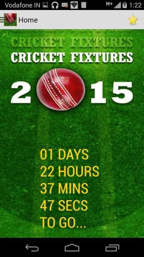 Cricket Fixtures 2015 screenshot 6