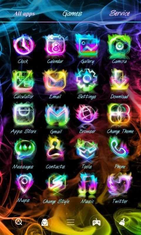 Smoke Colors GO Launcher Theme screenshot 3