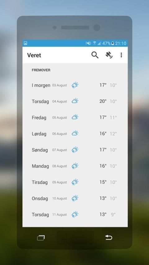 Veret - tidevann, radar++ screenshot 6
