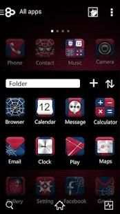 Cobweb GO Launcher Theme 3 تصوير الشاشة