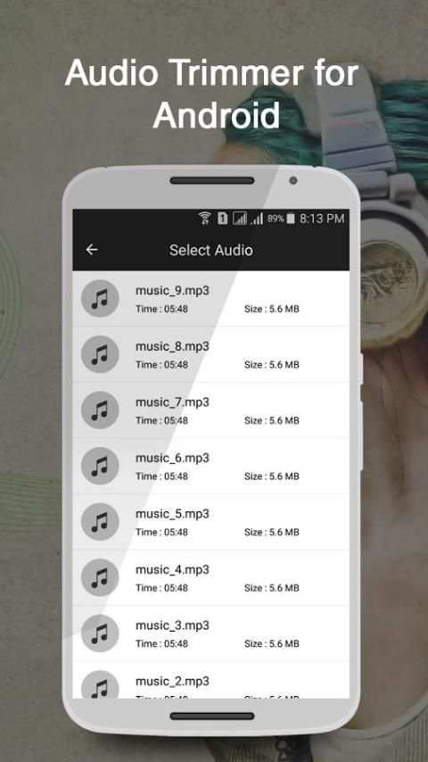 Music Trimmer for Android स्क्रीनशॉट 2
