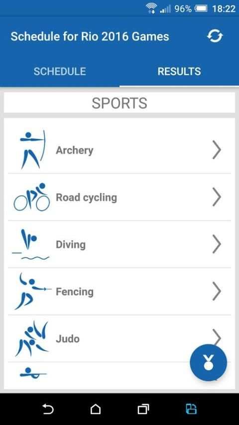 Schedule for Rio 2016 Games स्क्रीनशॉट 10