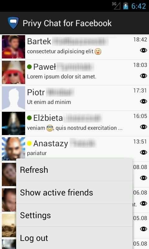 Privy Chat for Facebook screenshot 7