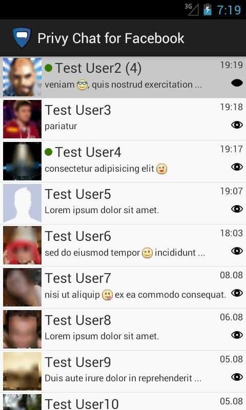 Privy Chat for Facebook screenshot 6