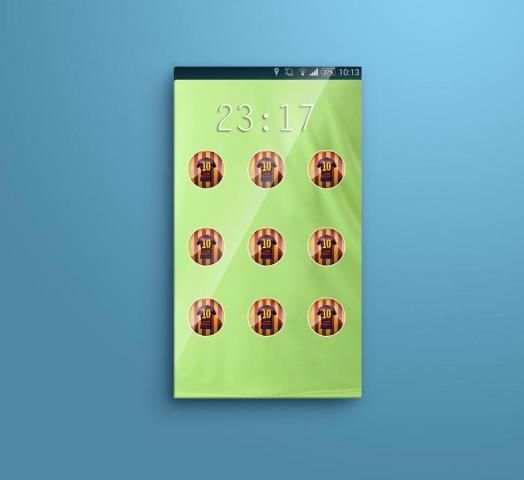 Barcelona pattern lock screen screenshot 1
