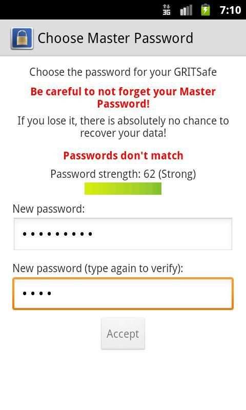 GRITSafeTrial password manager скриншот 6