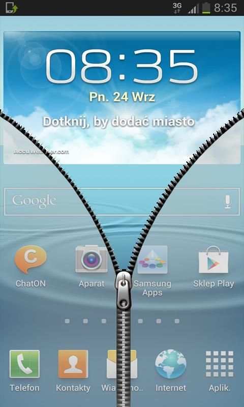 Transparent Zip Lock Screen screenshot 2