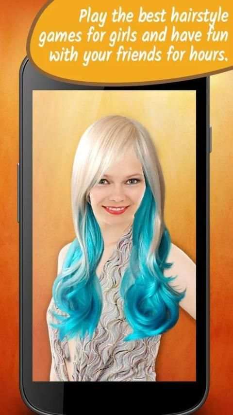 Gaya rambut ombre foto montase screenshot 2