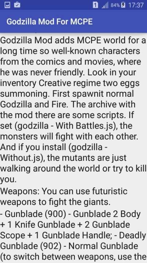Mod Godzilla For MCPE स्क्रीनशॉट 4