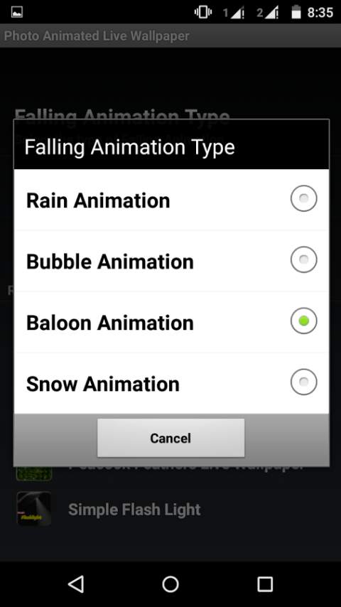 Animated Photo Live Wallpaper screenshot 1