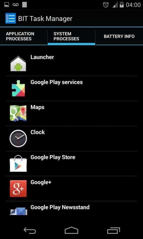 BIT Task Manager (Task Killer) स्क्रीनशॉट 2