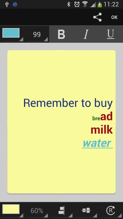 Sticky Notes Widget स्क्रीनशॉट 2