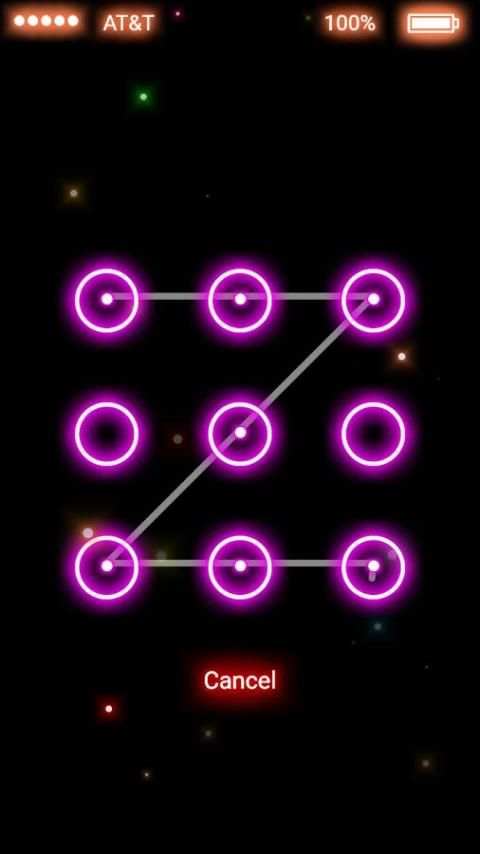 Neon Firefly Lock Screen скриншот 4