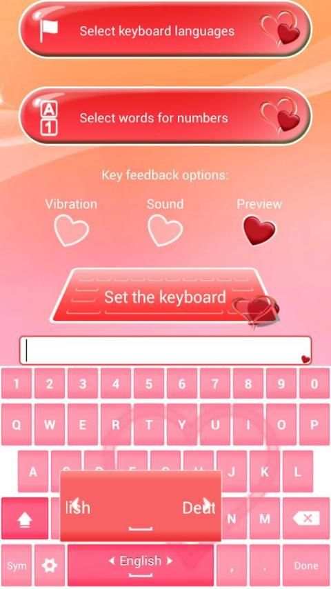 Love Hearts Keyboard Changer screenshot 2
