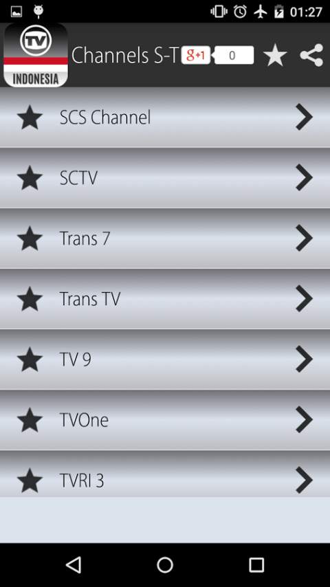 TV Channels Indonesia स्क्रीनशॉट 5
