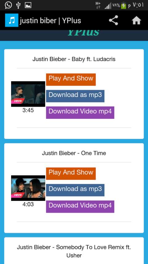 Download music and video YPlus screenshot 3
