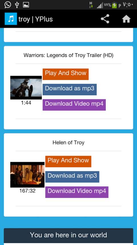 Download music and video YPlus screenshot 2