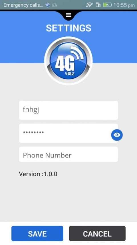 4G VOIZ 1.0.0 screenshot 1