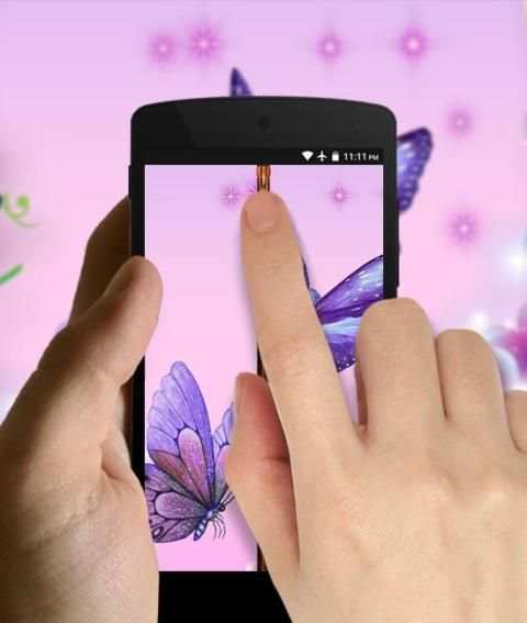 Butterfly Zipper Lock Screen screenshot 7