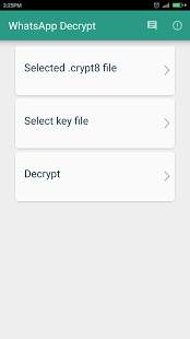 Decrypt Database for WhatsApp screenshot 3