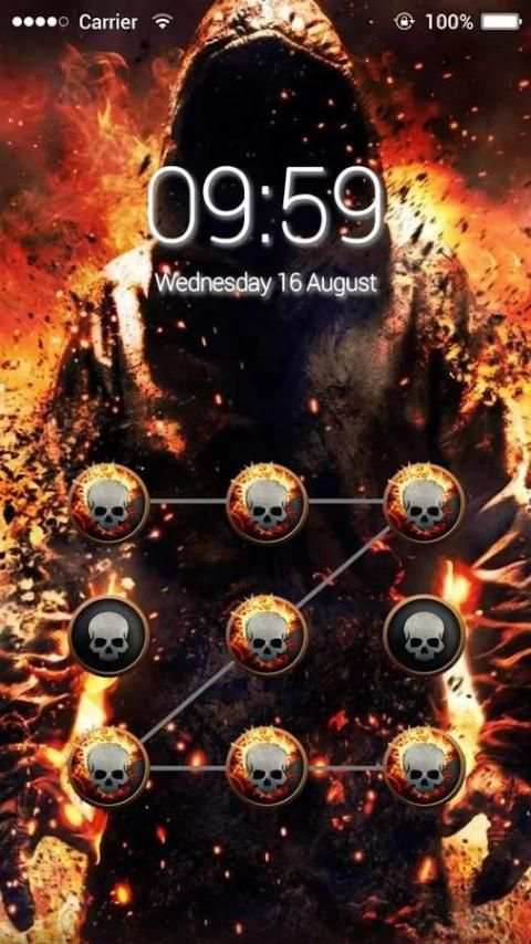 Applock Theme Fire Man screenshot 3