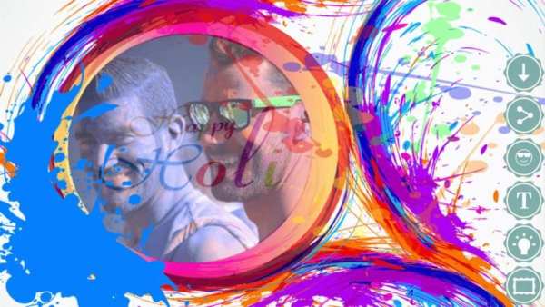 Holi Photo Fremes 5 تصوير الشاشة