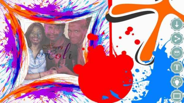Holi Photo Fremes 2 تصوير الشاشة