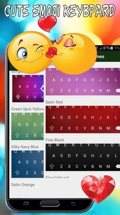 Emoji keyboard for galaxy note screenshot 1
