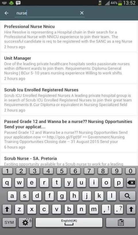 jobs,learnership and more screenshot 2