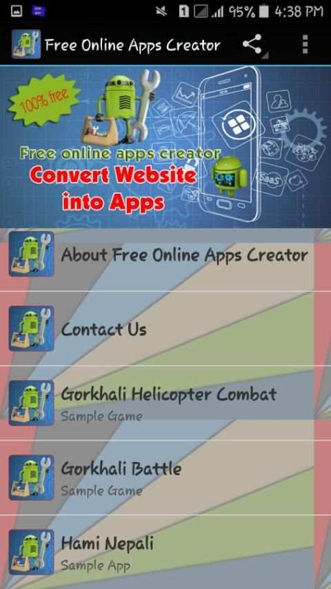 Free Online Apps Creator screenshot 4