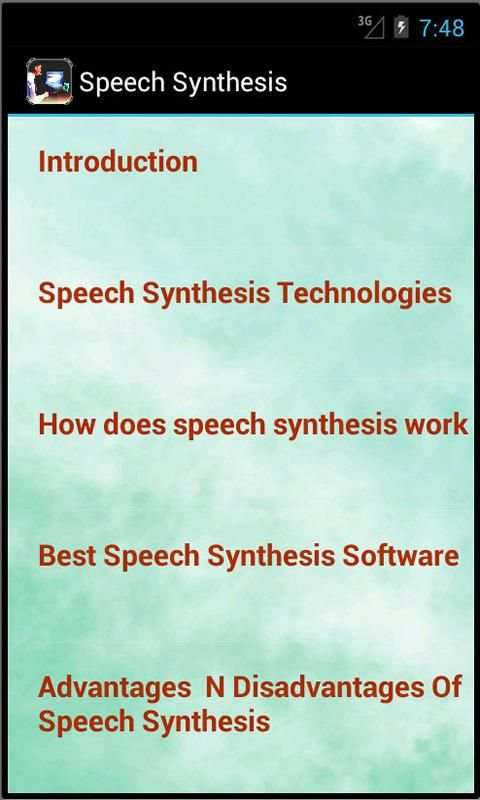 Speech Synthesis screenshot 1