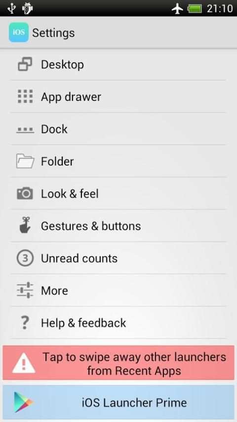 Launcher for iOS (iPhone look) screenshot 2