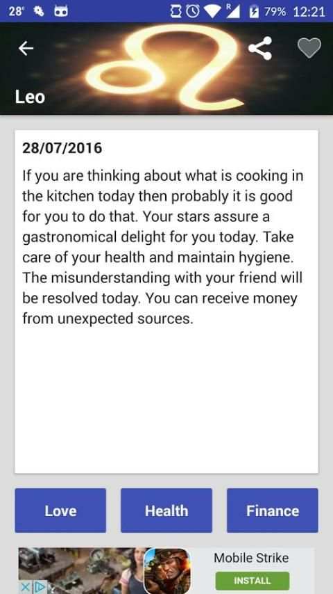 Daily Horoscope - Tarot 2016 screenshot 2