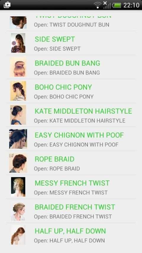 Hairstyles step by step screenshot 3