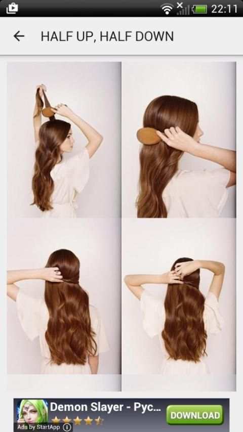 Hairstyles step by step screenshot 1