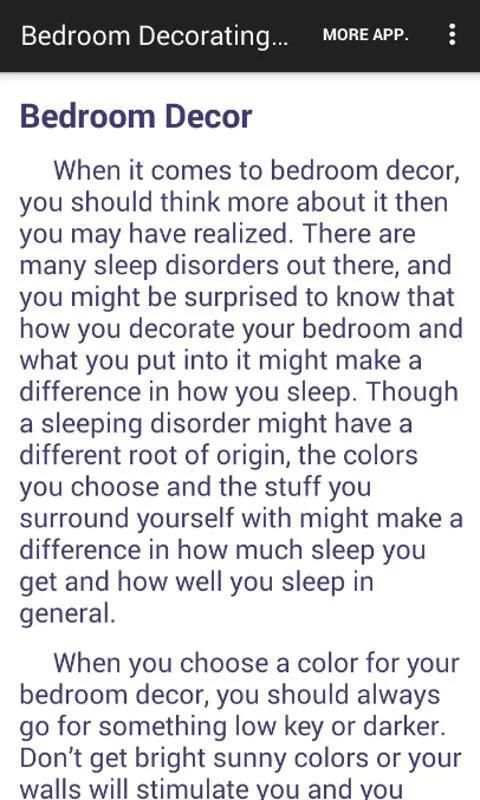 Bedroom Decorating Ideas स्क्रीनशॉट 1