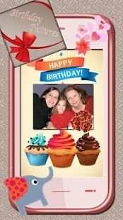 Birthday Photos and Stickers screenshot 2