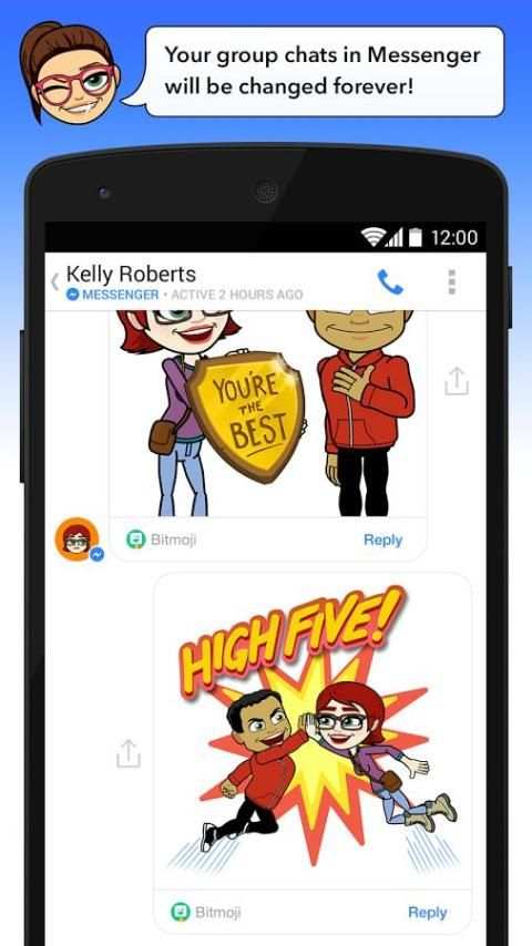 Bitmoji for Messenger स्क्रीनशॉट 4