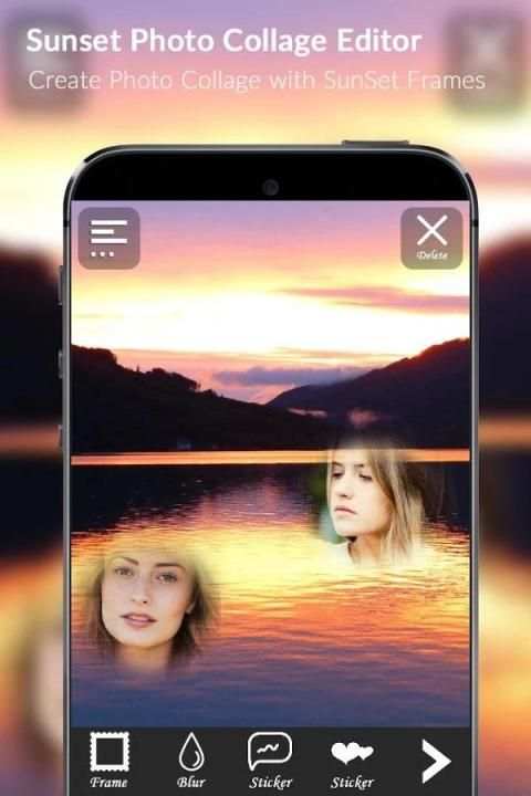 Sunset Photo Collage Editor स्क्रीनशॉट 4