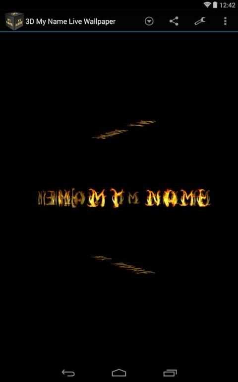 3D My Name Live Wallpaper скриншот 8
