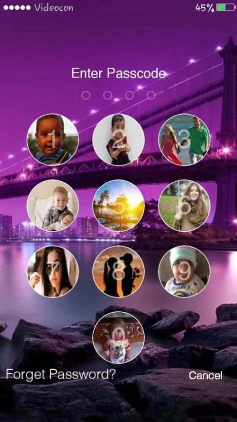 Passcode Photo Lock Screen скриншот 2