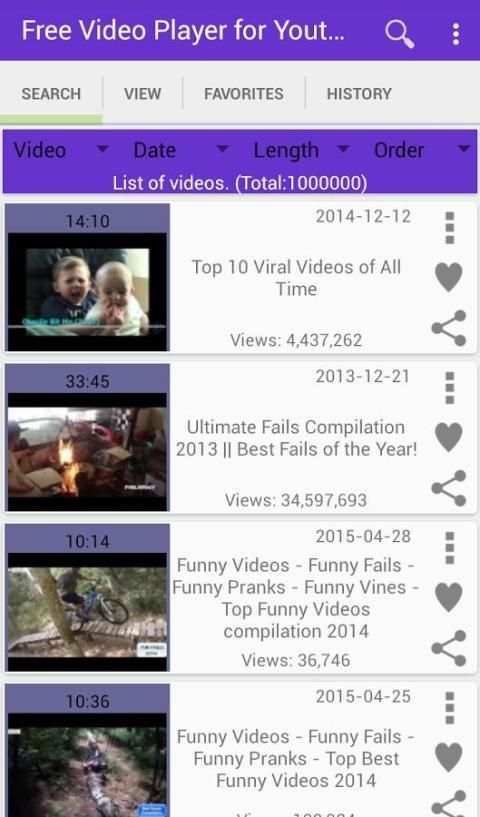 Free Videos Player for Youtube screenshot 2
