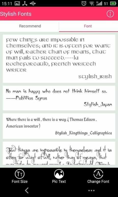 Stylish Font 3 تصوير الشاشة