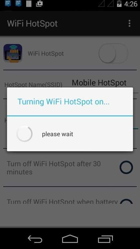 Mobile Wifi Hotspot screenshot 5
