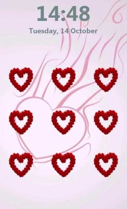 Pattern Love Screen Lock screenshot 5