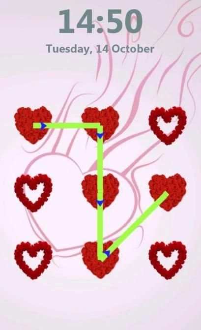 Pattern Love Screen Lock screenshot 4